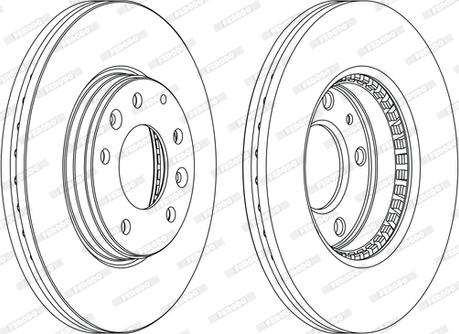 Ferodo DDF1210C - Bremžu diski www.autospares.lv