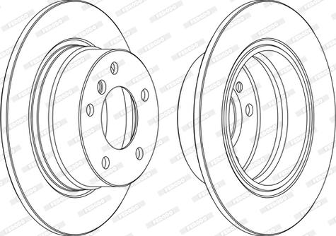 Ferodo DDF1284C - Bremžu diski www.autospares.lv