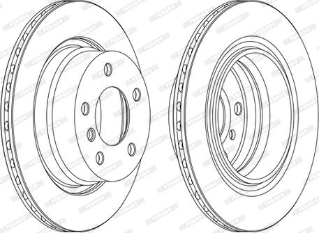 Ferodo DDF1285C - Тормозной диск www.autospares.lv