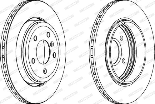 Ferodo DDF1280C - Bremžu diski www.autospares.lv