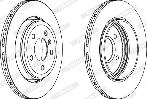 Ferodo DDF1280X - Bremžu diski www.autospares.lv