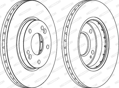 Ferodo DDF1239 - Bremžu diski www.autospares.lv