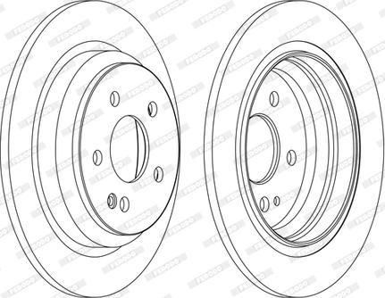 Ferodo DDF1234C-D - Bremžu diski www.autospares.lv