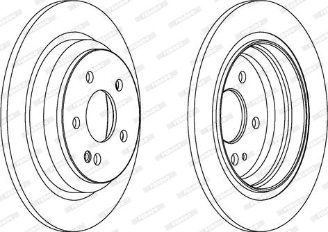 Ferodo DDF1234 - Bremžu diski www.autospares.lv