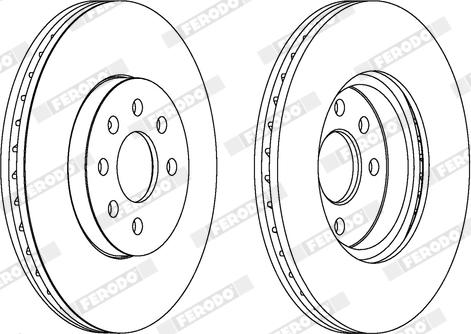 Ferodo DDF1236X - Bremžu diski www.autospares.lv