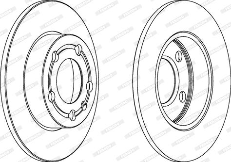 Ferodo DDF1233C - Bremžu diski autospares.lv