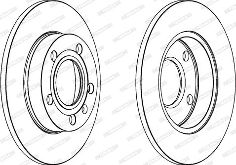 Ferodo DDF1232 - Bremžu diski www.autospares.lv