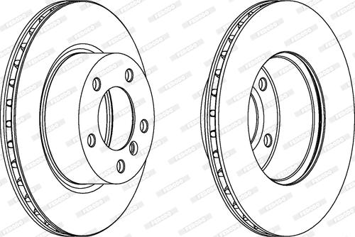 Ferodo DDF1229 - Bremžu diski www.autospares.lv