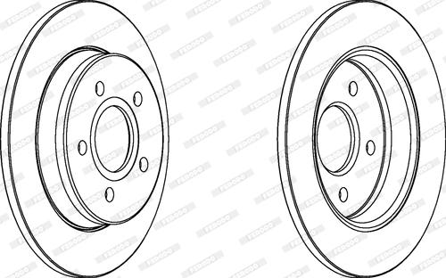 Ferodo DDF1226 - Bremžu diski www.autospares.lv