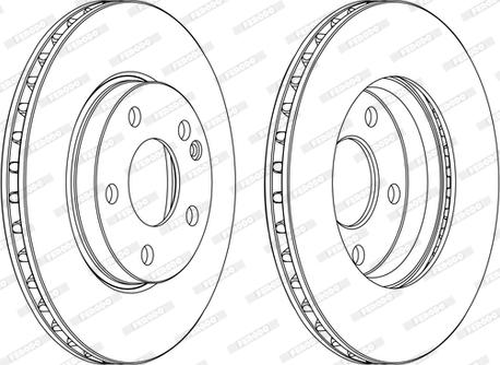 Ferodo DDF1220C-1-D - Bremžu diski www.autospares.lv