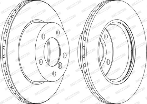 Ferodo DDF1228C-1-D - Bremžu diski www.autospares.lv