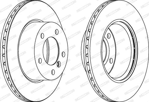 Ferodo DDF1228C - Bremžu diski www.autospares.lv