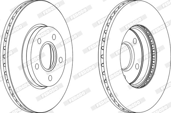 Ferodo DDF1222X - Bremžu diski www.autospares.lv