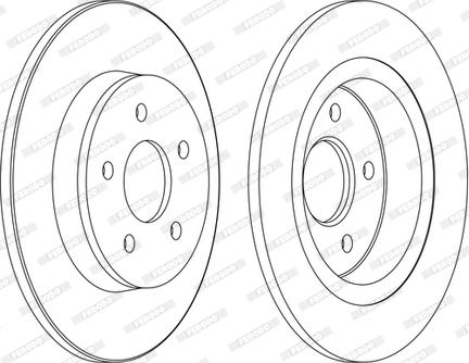 Ferodo DDF1227C-1-D - Тормозной диск www.autospares.lv