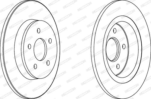 Ferodo DDF1227C - Тормозной диск www.autospares.lv