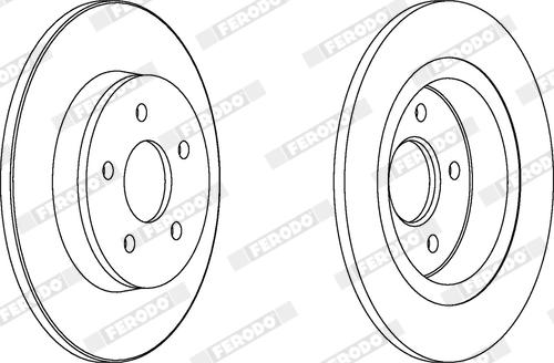 Ferodo DDF1227X - Bremžu diski www.autospares.lv