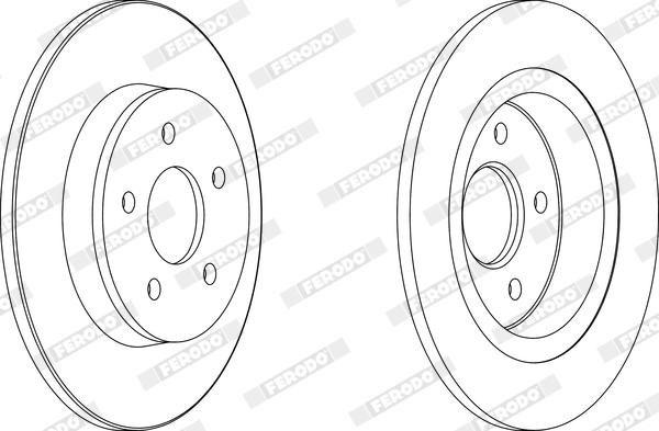 Ferodo DDF1227X - Bremžu diski www.autospares.lv