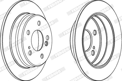 Ferodo DDF122X - Bremžu diski www.autospares.lv