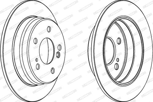 Ferodo DDF122 - Bremžu diski autospares.lv