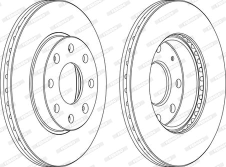 Ferodo DDF1279C-D - Тормозной диск www.autospares.lv