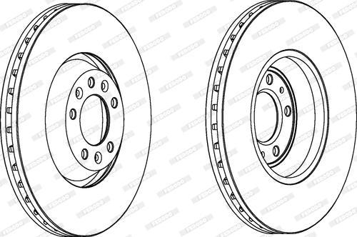 Ferodo DDF1274 - Bremžu diski www.autospares.lv