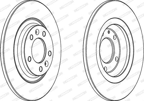 Ferodo DDF1275C - Bremžu diski autospares.lv