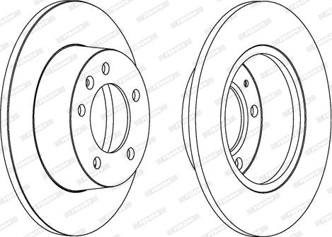 Ferodo DDF1272C - Bremžu diski www.autospares.lv