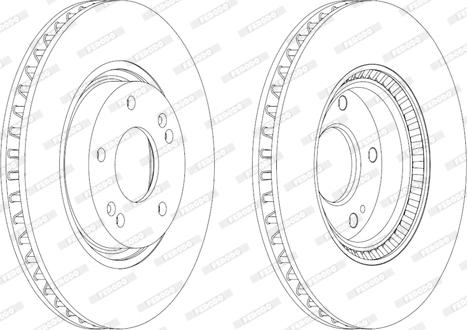 Ferodo DDF1795 - Bremžu diski www.autospares.lv