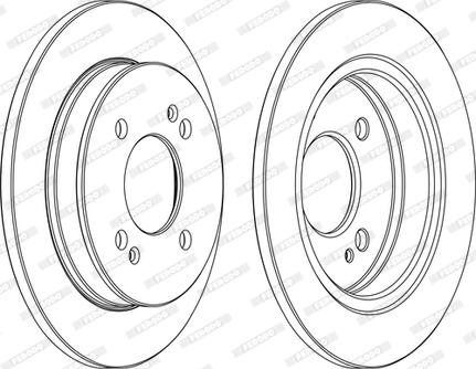 Ferodo DDF1793C - Bremžu diski www.autospares.lv