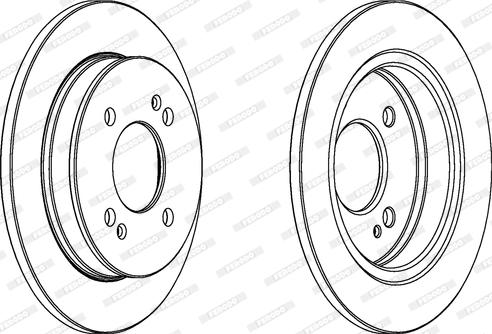 Ferodo DDF1793C - Bremžu diski www.autospares.lv