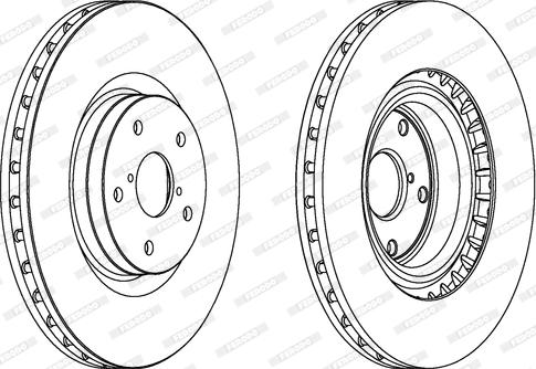 Ferodo DDF1749C-1 - Bremžu diski autospares.lv