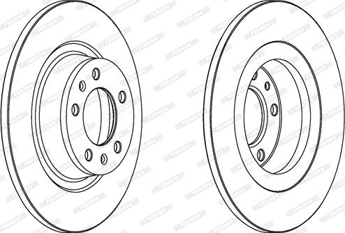 Ferodo DDF1744 - Bremžu diski www.autospares.lv