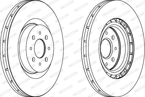 Ferodo DDF1742 - Bremžu diski www.autospares.lv