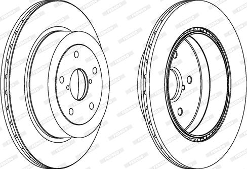 Ferodo DDF175-1 - Тормозной диск www.autospares.lv