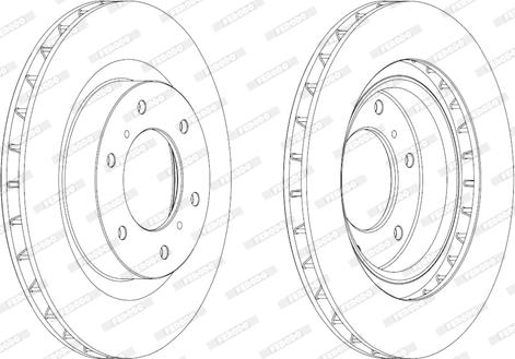 Ferodo DDF175C - Тормозной диск www.autospares.lv