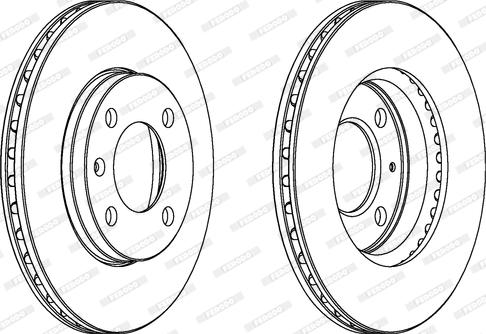 Ferodo DDF175C - Тормозной диск www.autospares.lv