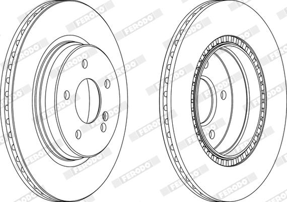 Ferodo DDF1764X - Bremžu diski www.autospares.lv