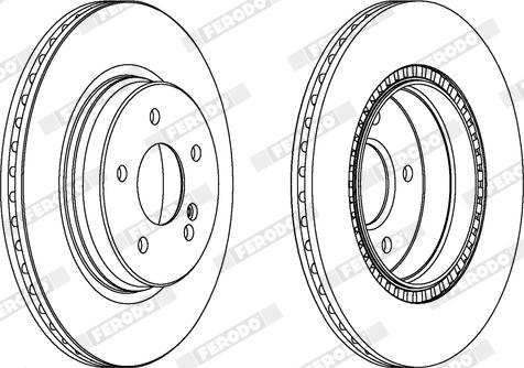 Ferodo DDF1764X - Bremžu diski www.autospares.lv