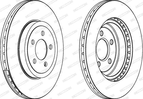 Ferodo DDF1765 - Bremžu diski www.autospares.lv