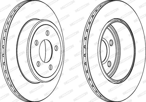 Ferodo DDF1766C - Bremžu diski www.autospares.lv