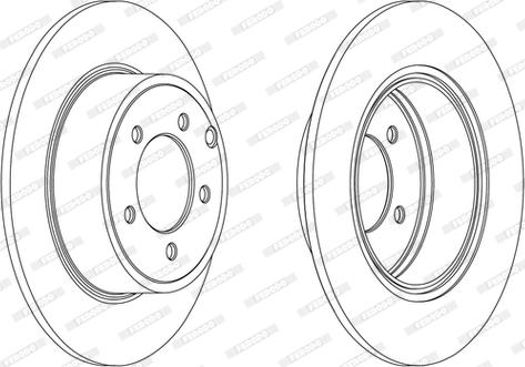 Ferodo DDF1763C - Bremžu diski www.autospares.lv