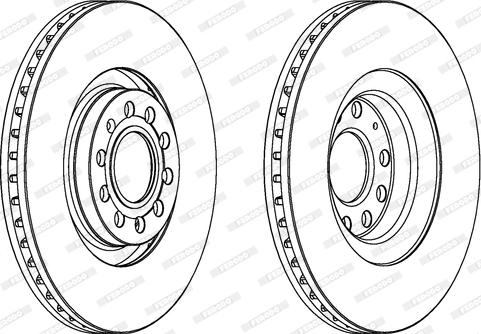 Ferodo DDF1705C-1 - Тормозной диск www.autospares.lv