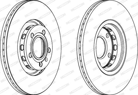 Ferodo DDF1706C - Тормозной диск www.autospares.lv