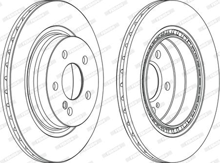 Ferodo DDF1700C-1-D - Bremžu diski www.autospares.lv