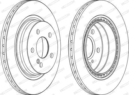 Ferodo DDF1700C - Bremžu diski www.autospares.lv