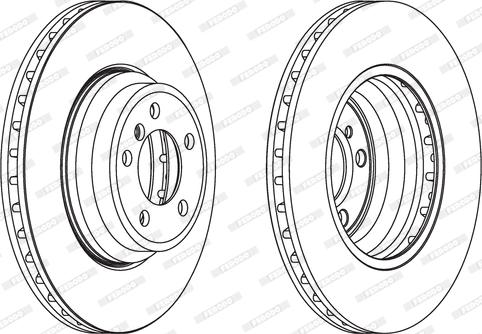 Ferodo DDF1701C-1 - Bremžu diski www.autospares.lv