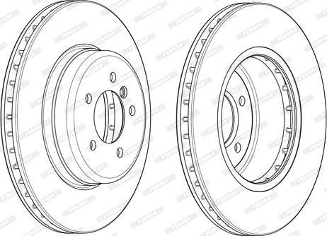 Ferodo DDF1701 - Bremžu diski www.autospares.lv