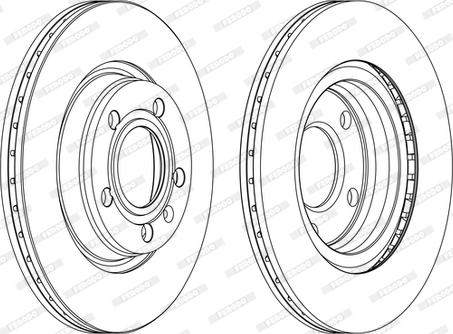 Ferodo DDF1708C-1-D - Bremžu diski www.autospares.lv