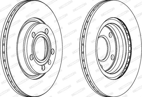 Ferodo DDF1708 - Bremžu diski www.autospares.lv