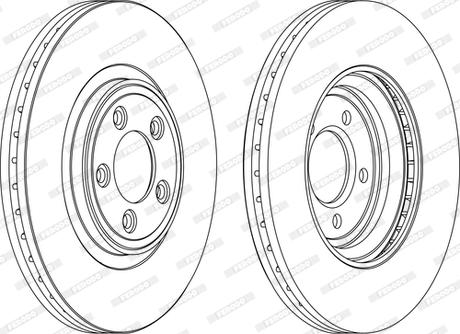 Ferodo DDF1702DC-D - Bremžu diski www.autospares.lv